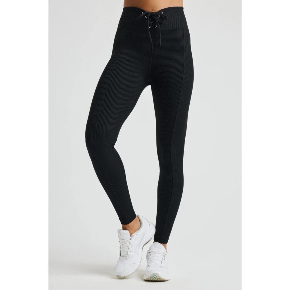 Year of Ours Football Legging Ribbed Black Medium $125